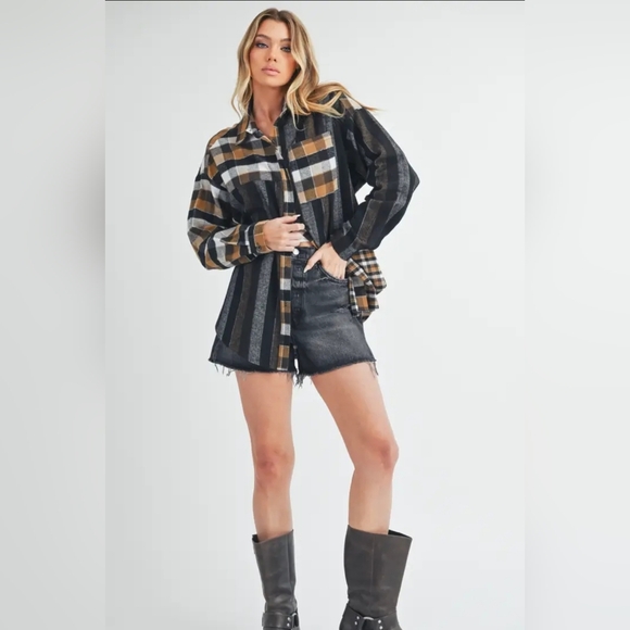 Lena Plaid Flannel Shirt - Picture 4 of 7